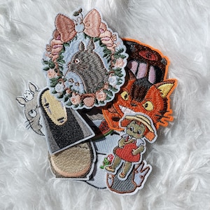 Ghibli Manga Anime Iron-on Embroidered Badge Patch