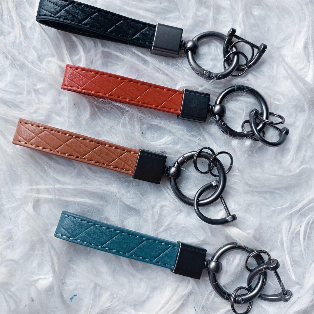 Luxury Style Leather Car Key Ring Gift for Men and Women - Etsy