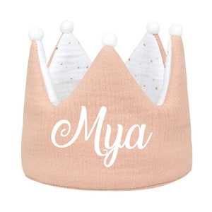 Customizable gauze fabric crown birthday party costume