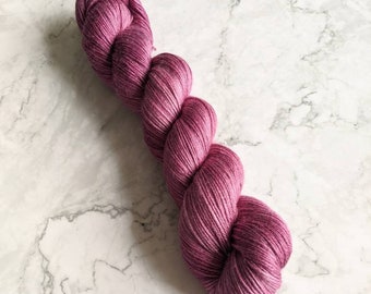 Naturally Dyed Bamboo Silk 4ply: Cochineal