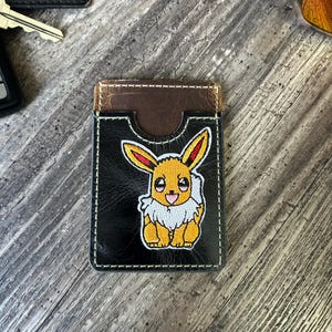 Porte-cartes en cuir, Pokémon, Evee