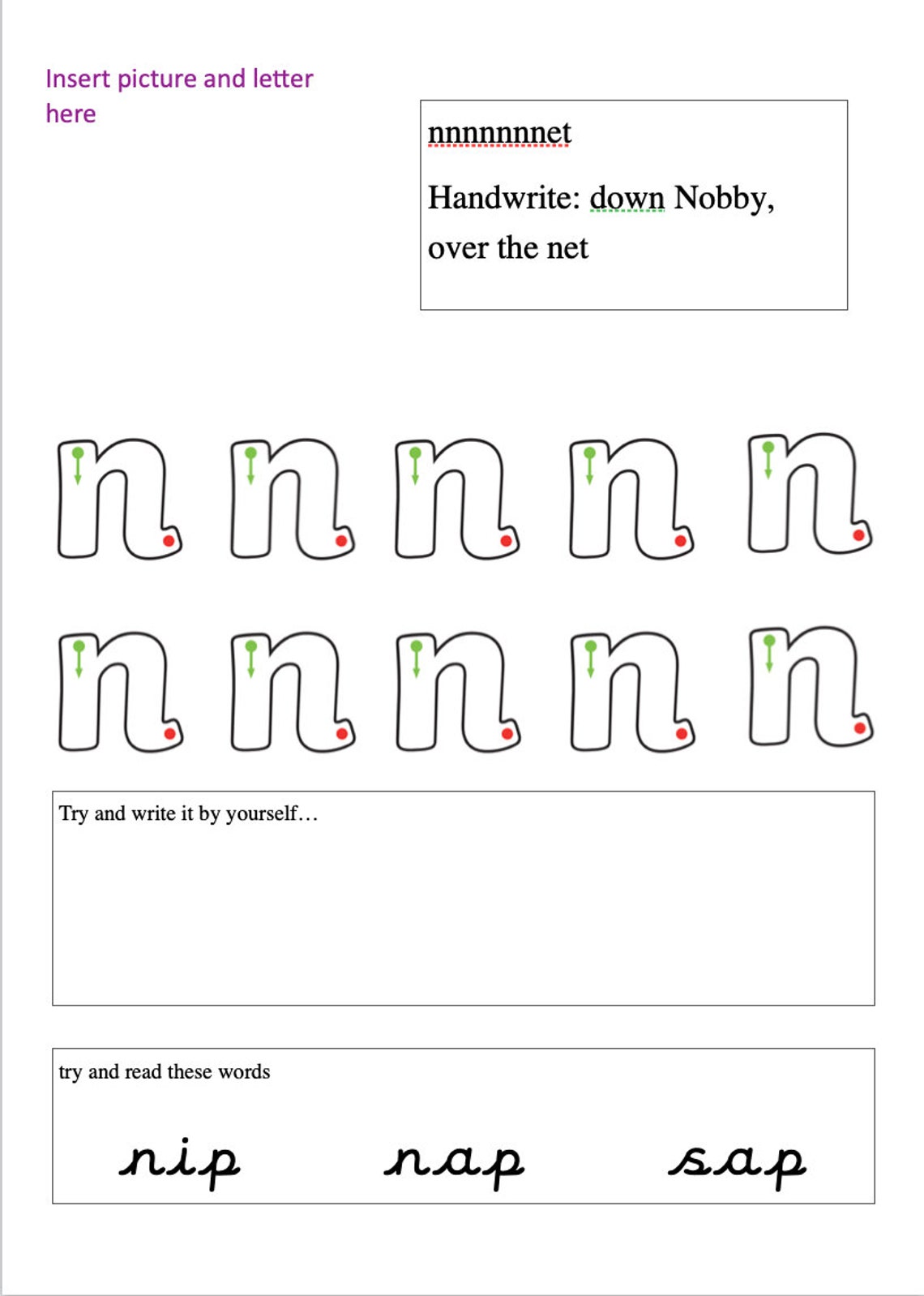 digital worksheets a z handwriting and reading etsy