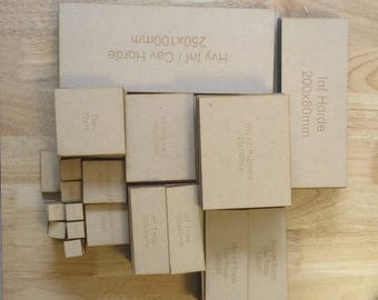 キングス・オブ・ウォー用ランク＆フランクマルチベース - 3mmMDF - 全サイズ