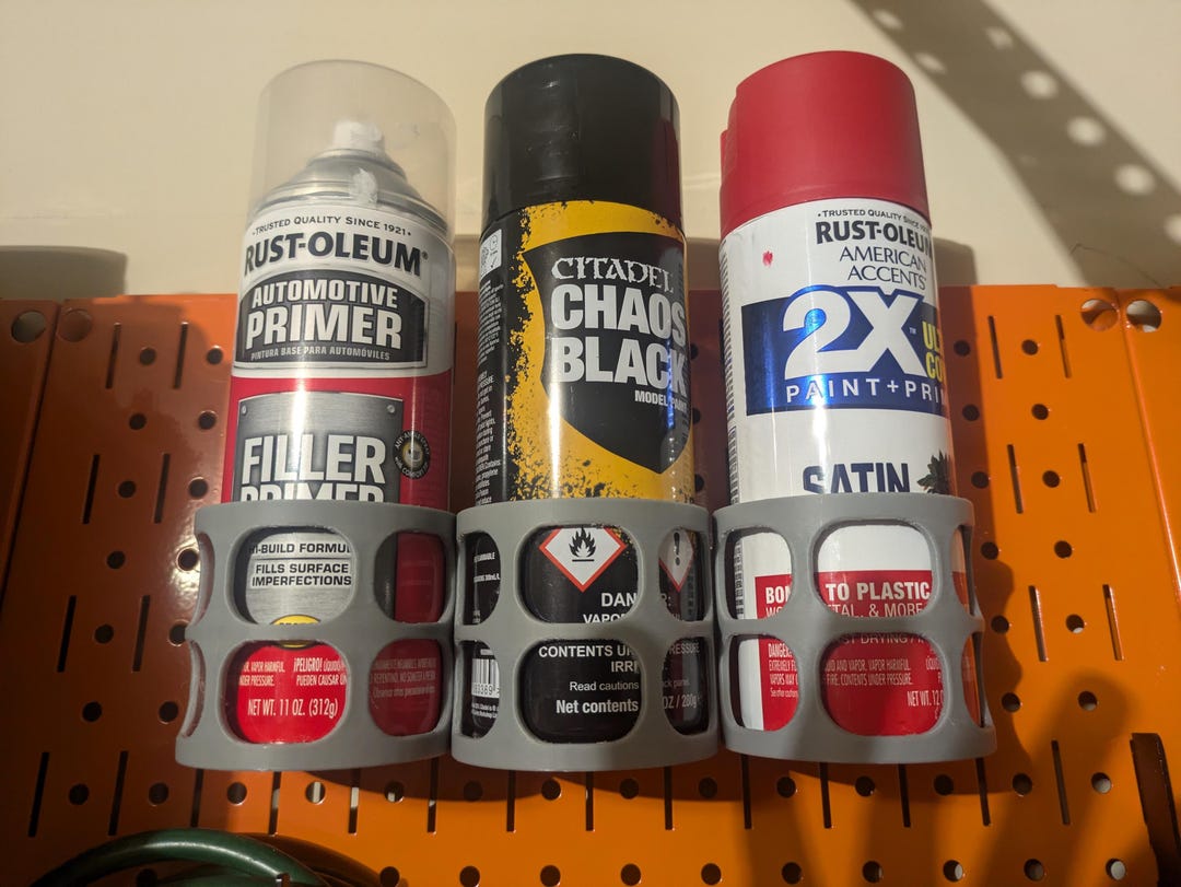 Pegboard Spray Paint Holder - Set of 3 - Etsy