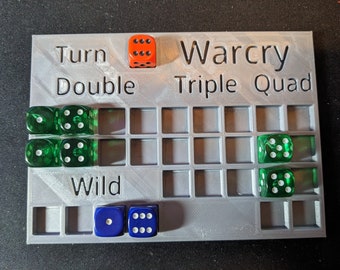 Warcry Dashboard for 12mm\16mm Dice - Tournament Price Available