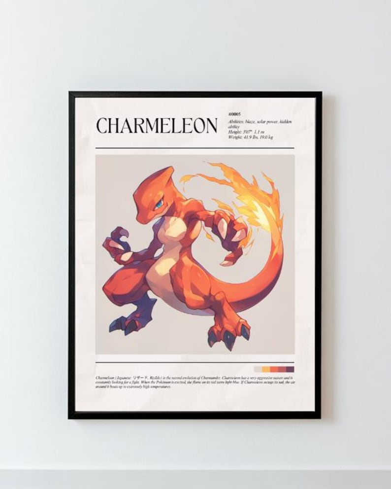 Pokemon posters Charmeleon