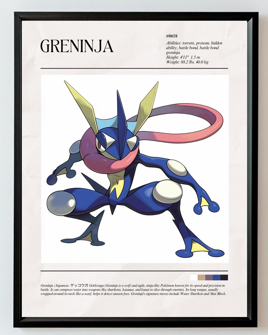 ポケモン　ポスター Pokemon - TV / Gaming Poster (Sinnoh-Region - Pokemons #387 - #493