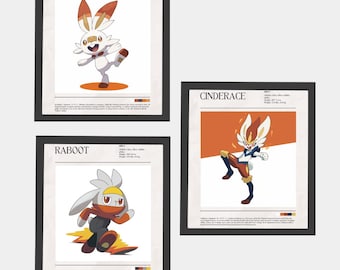 Scorbunny Raboot Cinderace を評価します。 Настенный декор для гостиной。最高です。 Настенный декор для кухни。 Игровые постеры。