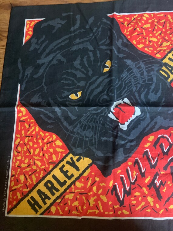 Bandana Scarf Vintage 1980s Harley Davidson Biker… - image 3