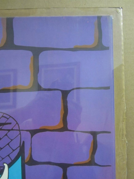 Vintage 1970s Devil/mephistopheles Blacklight Poster Hell 13