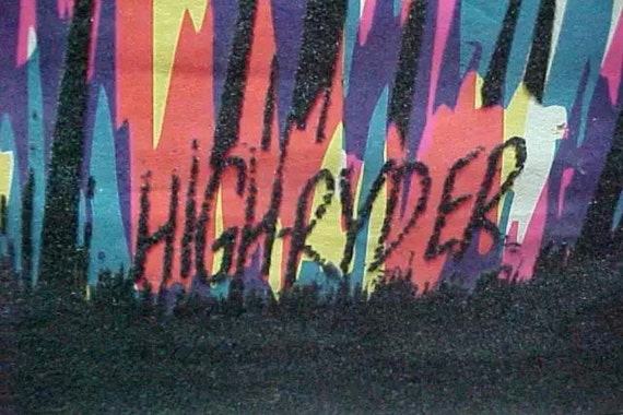 Black Light Poster Vintage 1960s High Ryder Rare Acid