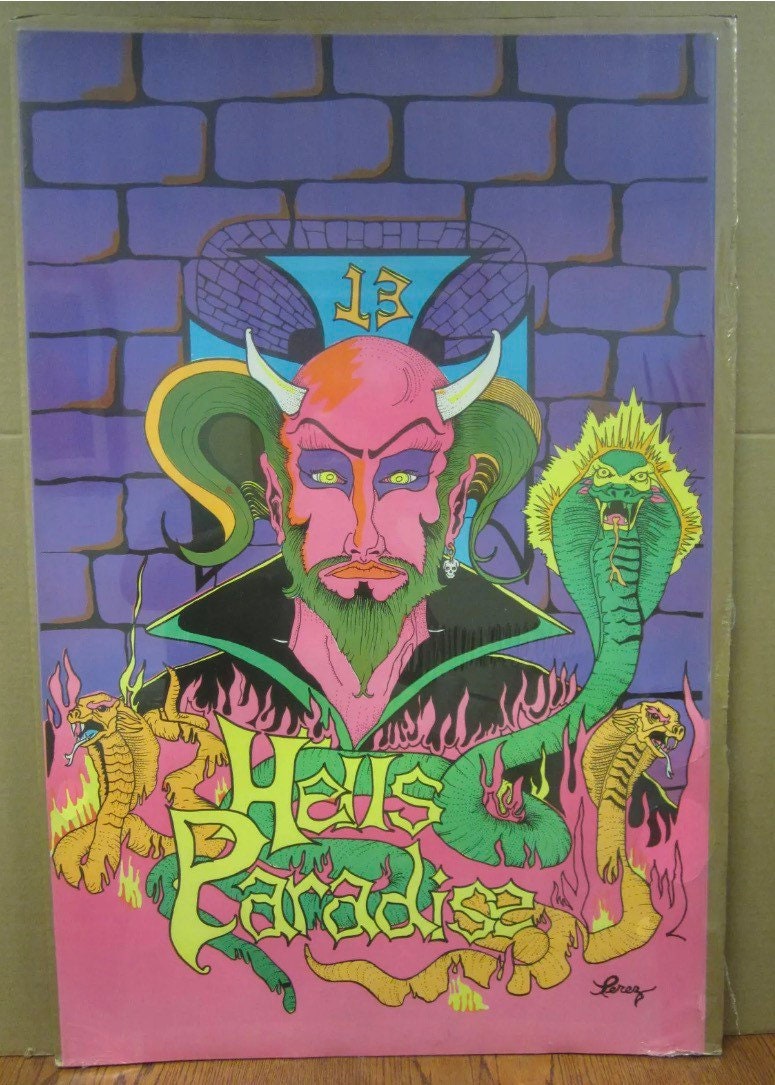 高感度ショップで2023年売れたブランド poster blacklight 70s - 日本 Etsy ポスター