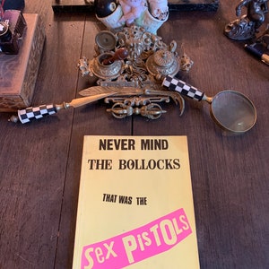 Sex Pistols Never Mind The Bollocks Musik Notizbuch Vintage 1978 First UK Edition Punk Rock Song Book