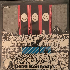 Dead Kennedy’s Record California Über Alles 45 Ep Record Jello Biafra Vintage 1970s Punk Rock Vintage Audio