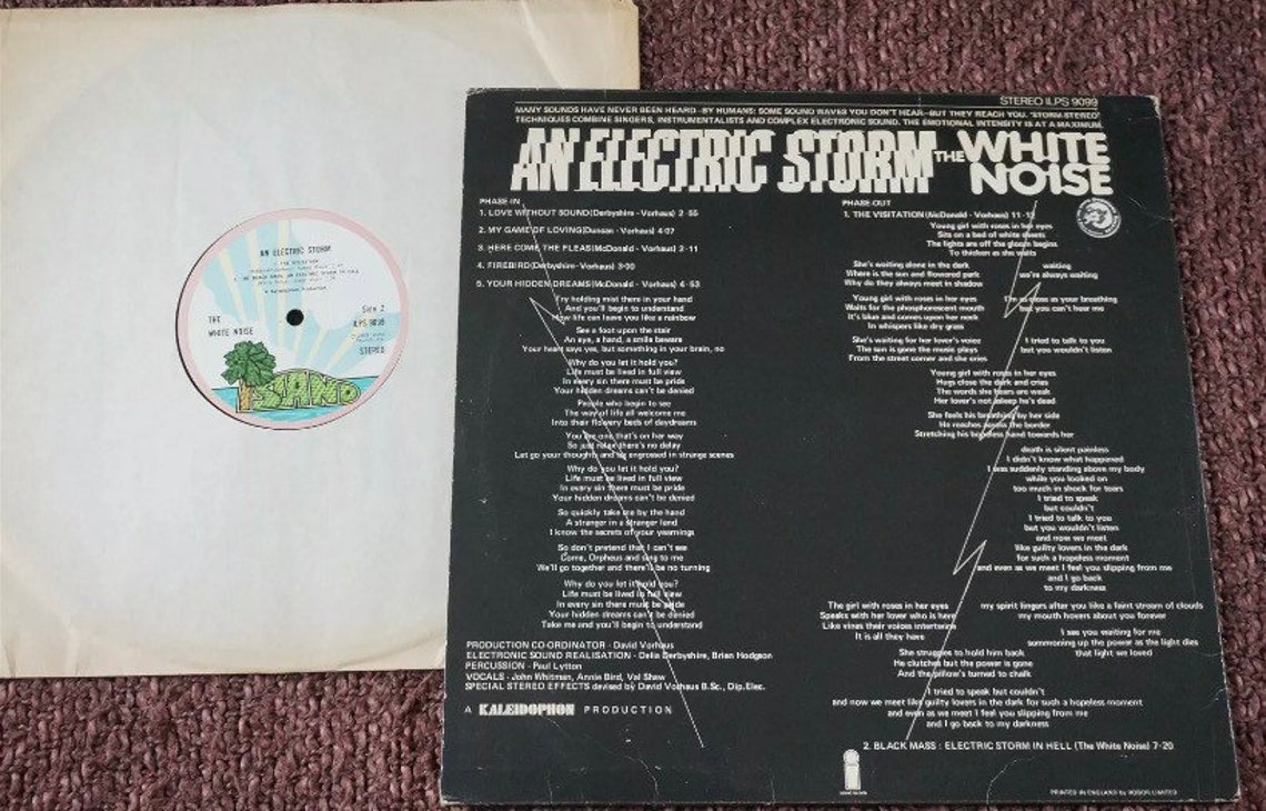 The White Noise Record Lp Electric Storm Vintage 1969 Island - Etsy