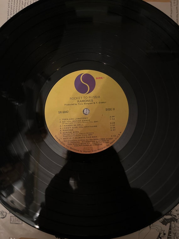 Ramones Rocket to Russia Promo Sire Records Vintage 1977 Punk Rock