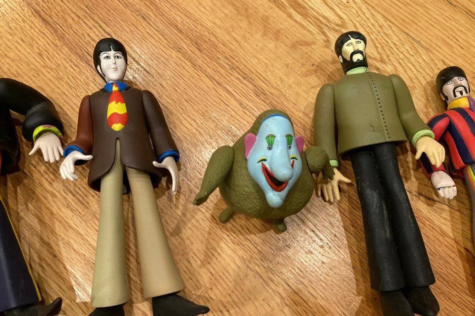 Beatles Mcfarlane Figurine Vintage 1990s Yellow Submarine 60s Psychedelic Pop Stars Set Etsy