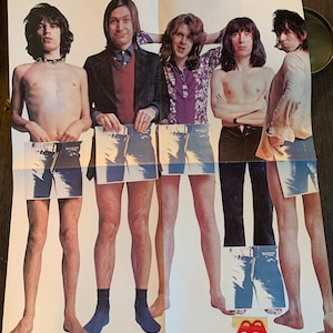Rolling Stones Sticky Fingers Promo Poster/Sicker Vintage 1970 Original Zirkus Steine Braun Sugar Bitch
