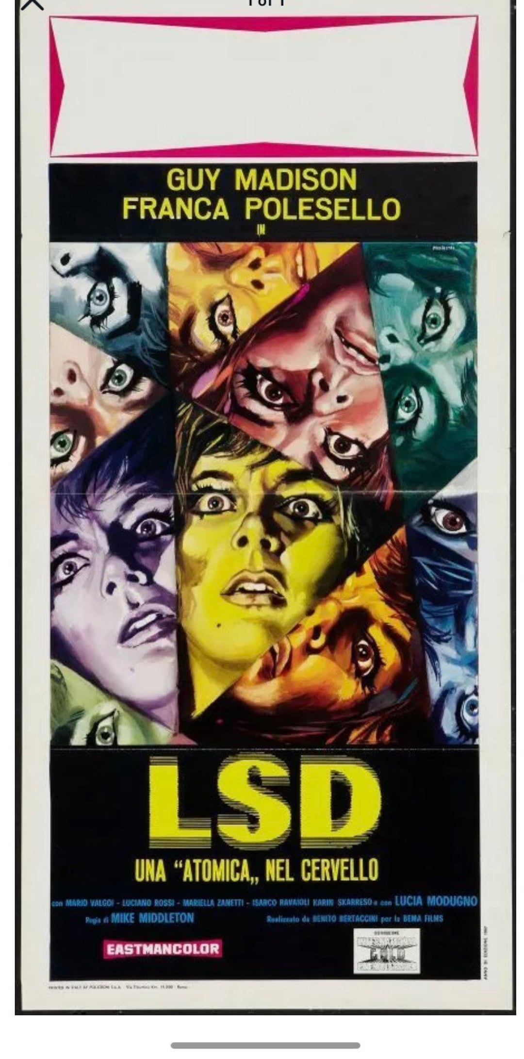 アシッド映画ポスター レア 1967 サイケデリック ドラッグ 映画