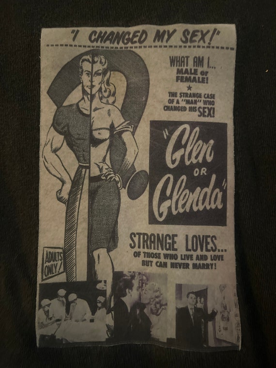 Glen Or Glenda Movie Shirt Vintage 1990s Ed Wood J