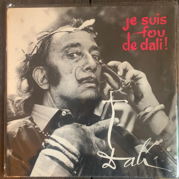 Salvador Dali Vinyl Record Je Suis Fou De Dali! 1975 Vintage First French Sonopresse Gatefold Pressing LP Surrealism Dada Art