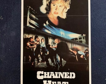 Chained Heat Half Sheet U.S Release Poster Vintage Linda Blair Exploitation Cult Cinema Affiche