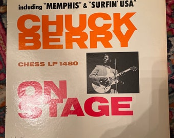 Chuck Berry On Stage Vinyl Record Vintage 1963 Mono Chess Records LP-1480