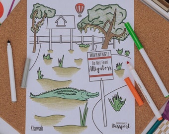 Kiawah South Carolina USA Coloring Page