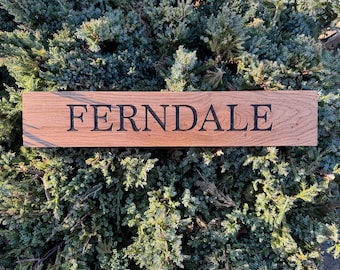Personalised solid Oak sign| Door sign| Home Sign| Bench plaque| Wall sign| Bespoke sign| House name sign| House number| gate sign