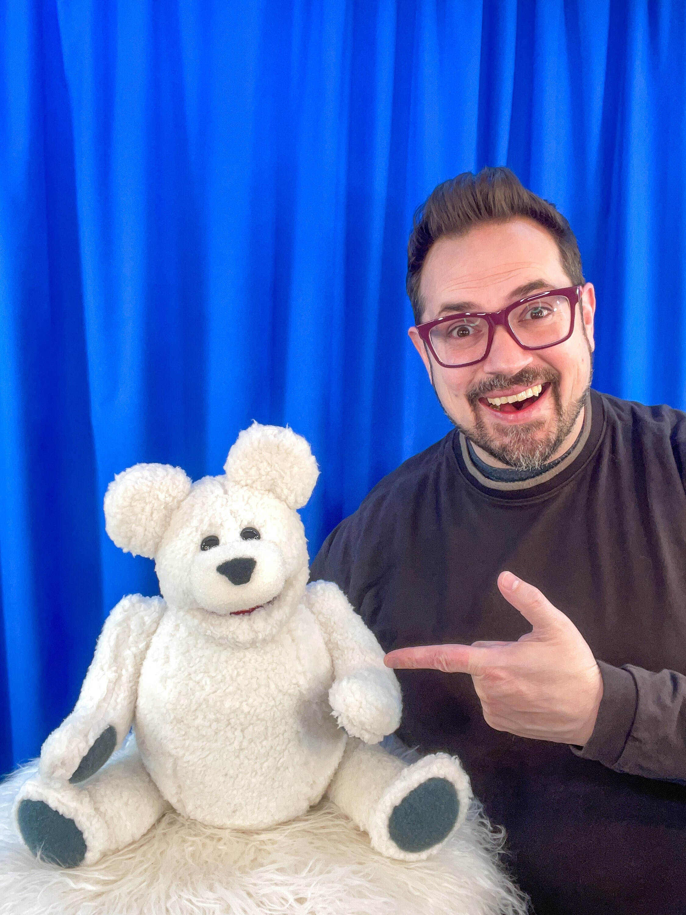 Professional Hand Puppet Adorable Teddy Bear Polar Bear With