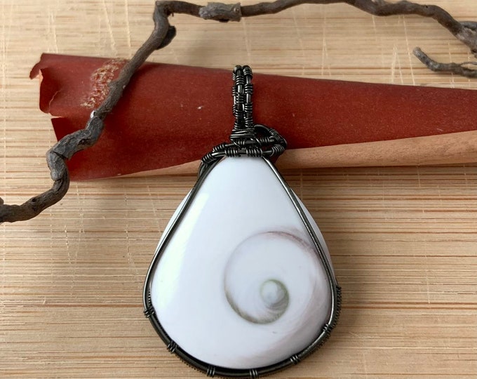 Shiva Eye Wire Wrapped Pendant