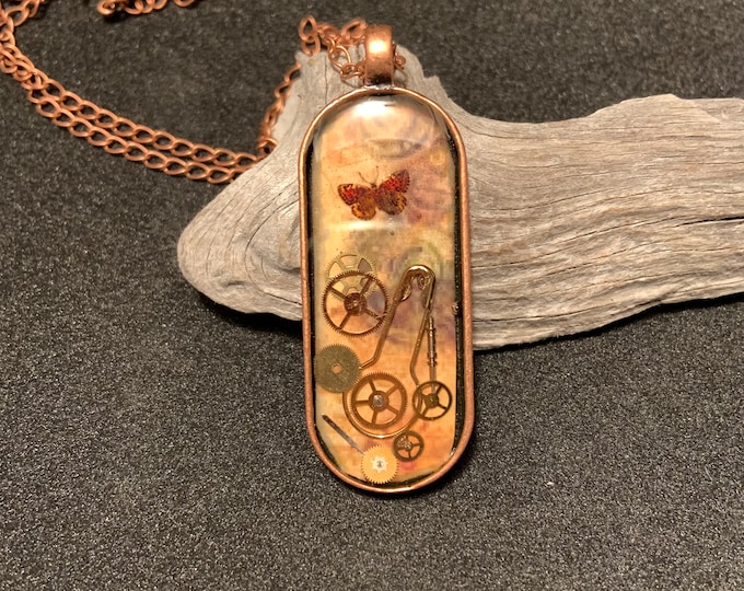 Steampunk Inspired Copper Pendant