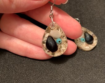 Shells & Sand Resin Earrings