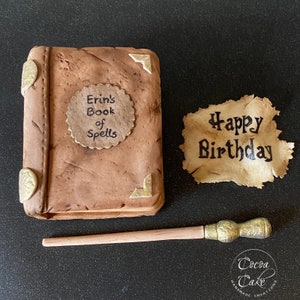Harry Potter Cake Topper Set Edible 3D, Dobby, Hedwig, spell books, wand  and snitch
