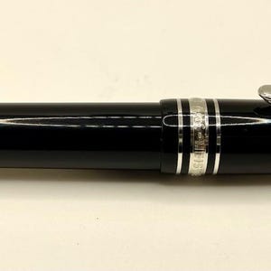 MONTBLANC Meisterstuck 145 P Chopin Platinum Füllfederhalter- 14k B Nib-144 146 149 Bild 3