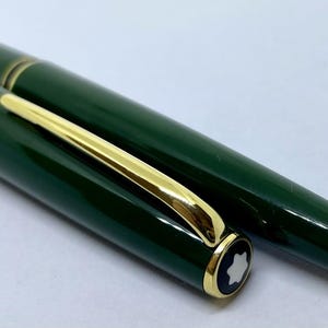 NOS MONTBLANC GENERATION Green Fountain Pen- 14k F Nib- B & P- 144 146 image 10