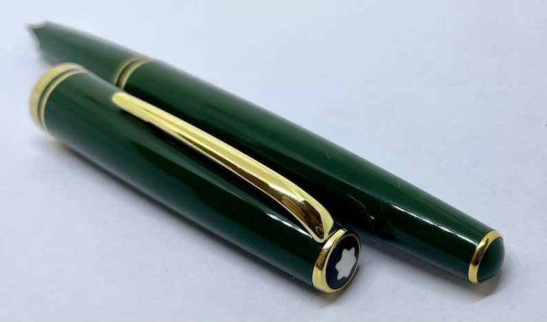 NOS MONTBLANC GENERATION Green Fountain Pen- 14k F Nib- B & P- 144 146 image 10