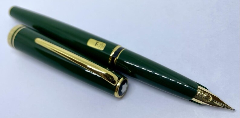NOS MONTBLANC GENERATION Green Fountain Pen- 14k F Nib- B & P- 144 146 image 8