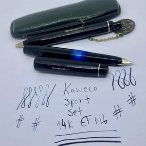 Juego de pluma estilográfica y bolígrafo KAWECO Kawecosport - 14k EF - Juegos Olímpicos - V16 619 imagen 1