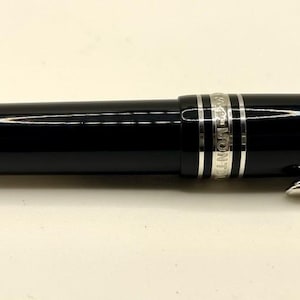 MONTBLANC Meisterstuck 145 P Chopin Platinum Füllfederhalter- 14k B Nib-144 146 149 Bild 4