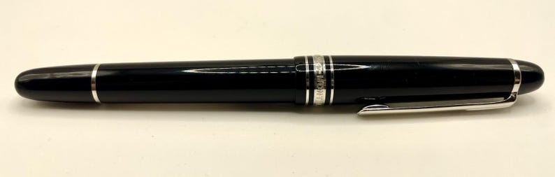 MONTBLANC Meisterstuck 145 P Chopin Platinum Füllfederhalter- 14k B Nib-144 146 149 Bild 4