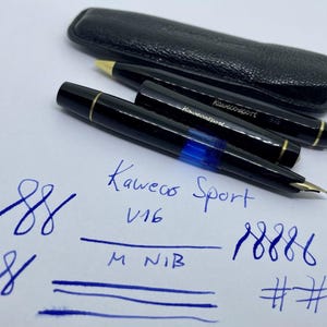 Juego de pluma estilográfica y bolígrafo KAWECO Kawecosport, excepcional, Juegos Olímpicos, V16 619 imagen 1