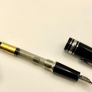 MONTBLANC Meisterstuck 145 P Chopin Platinum Füllfederhalter- 14k B Nib-144 146 149 Bild 10