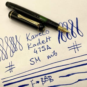 Rare KAWECO DIA 475A Fountain Pen- Sm Nib- Restored- Piston- Germany- Montblanc image 1
