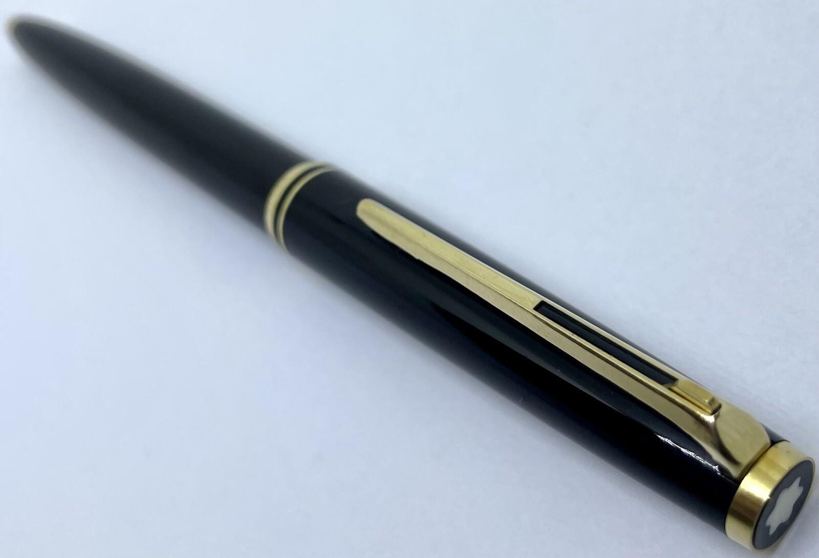 ヴィンテージ ブラック モンブラン クラシック ボールペン - レバー