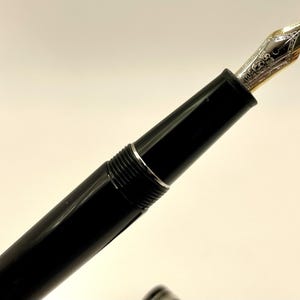 MONTBLANC Meisterstuck 145 P Chopin Platinum Füllfederhalter- 14k B Nib-144 146 149 Bild 9