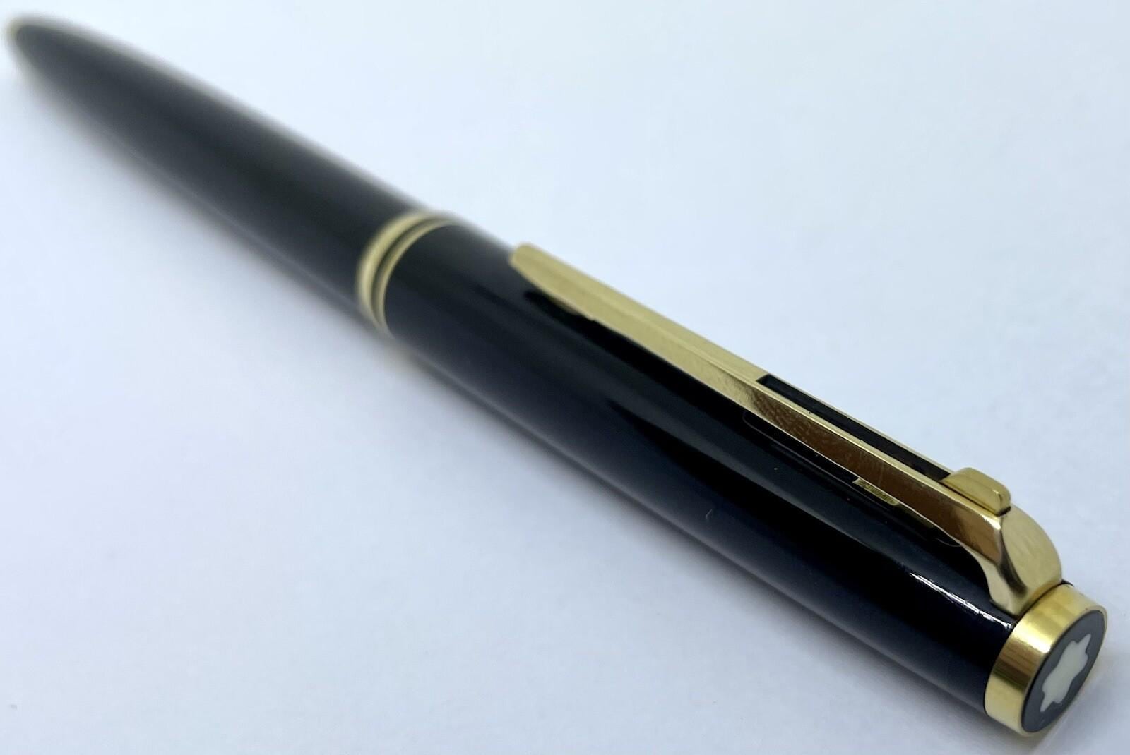 ヴィンテージ ブラック モンブラン クラシック ボールペン - レバー