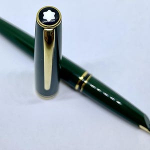 NOS MONTBLANC GENERATION Green Fountain Pen- 14k F Nib- B & P- 144 146 image 9