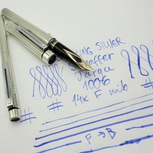 Sheaffer Sterling Silver Fountain Pen - Etsy