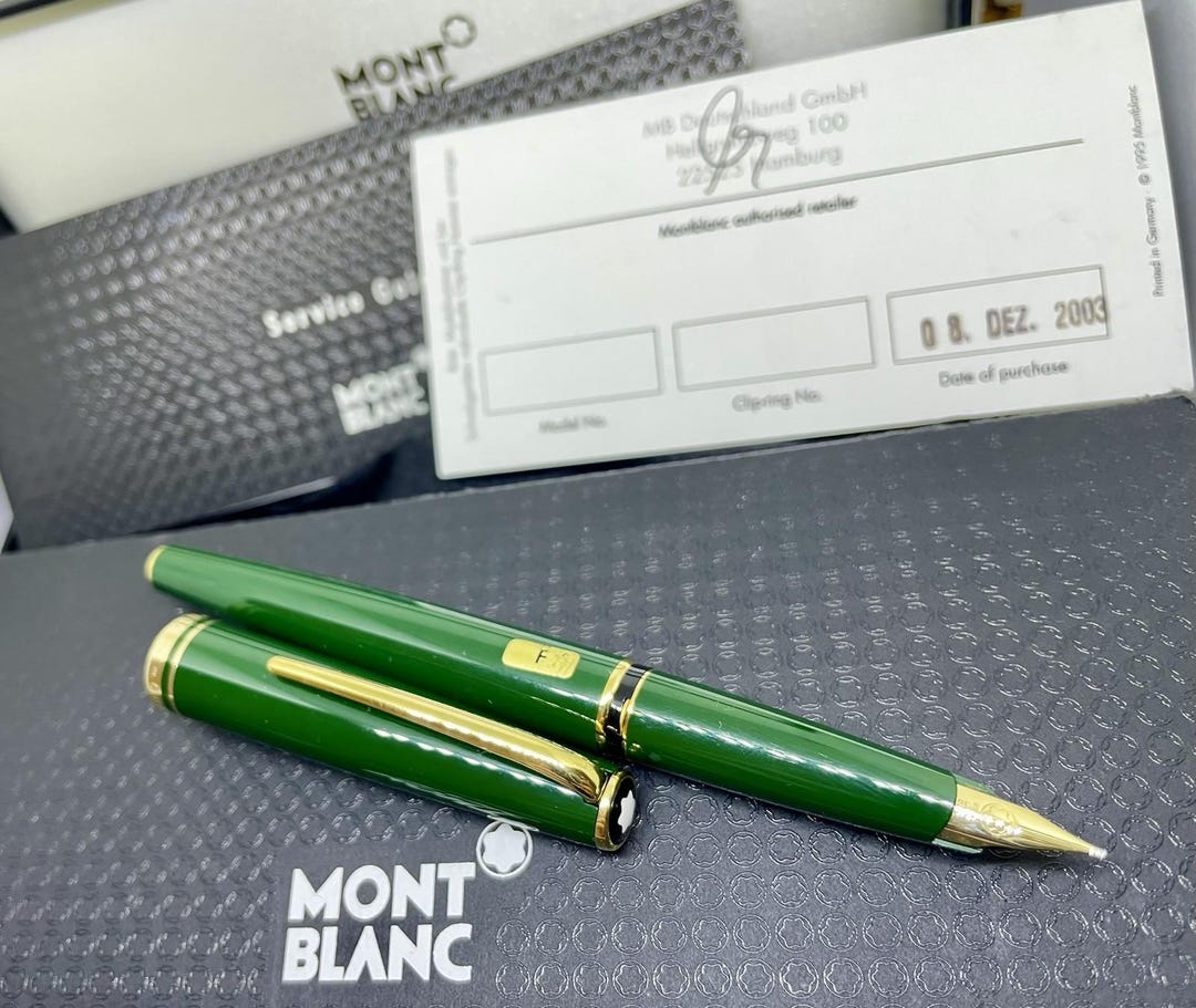 モンブラン ジェネレーション グリーン 万年筆 14K F ペン先 B&P 144